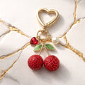 Key chain Red cherry