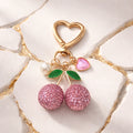 Key chain pink cherries