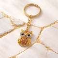 Key chain Owl yellow