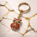 Key chain Owl red