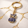 Key chain Owl Blue