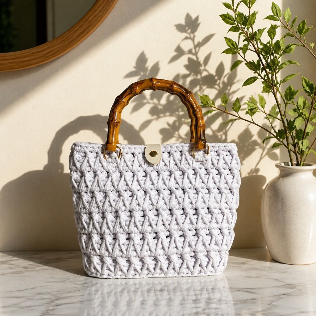 White handbag