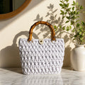 White handbag
