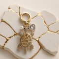 White Turtle key chain