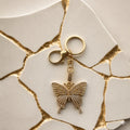 Butterfly gold key chain