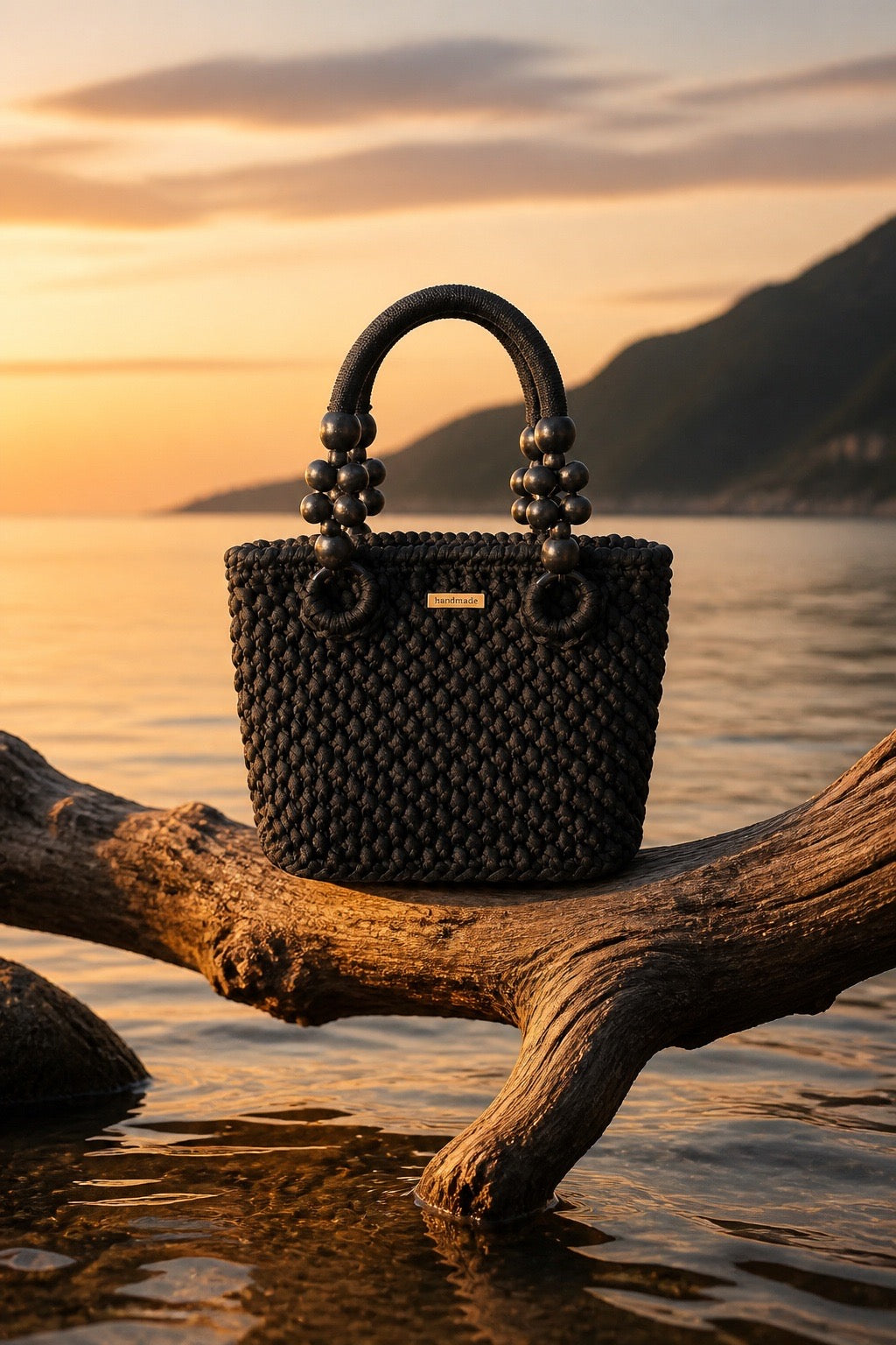 Black handbag